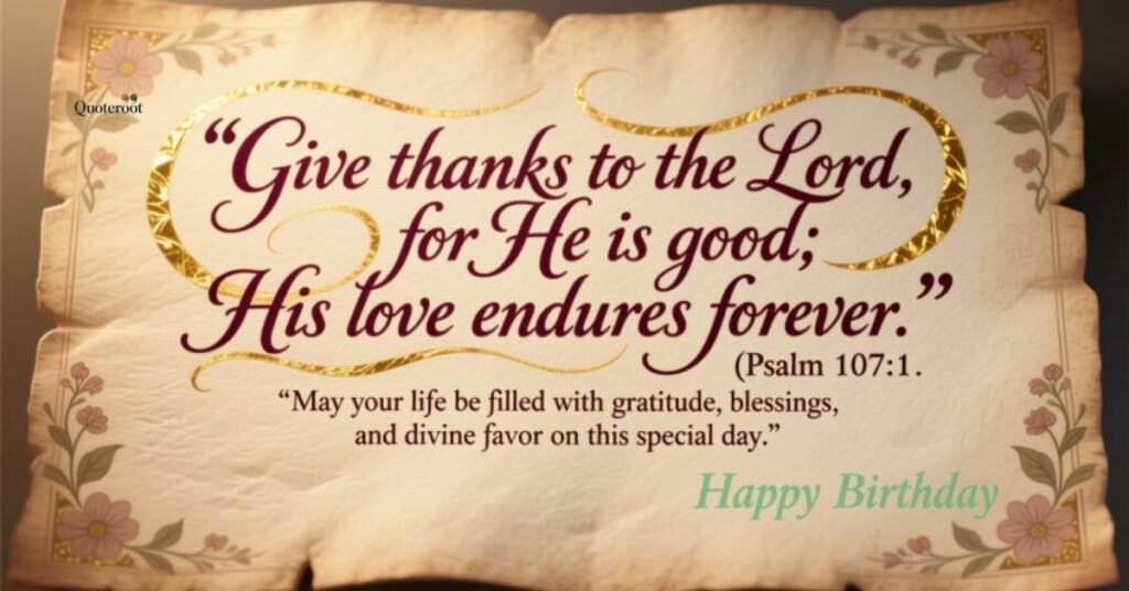 Bible Verses for Birthday Gratitude & Blessings