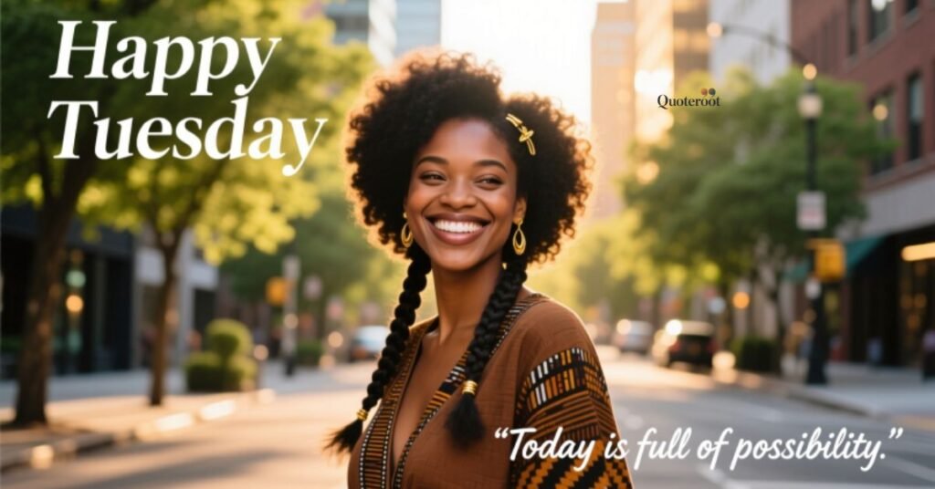 Happy tuesday Black woman images And quotes