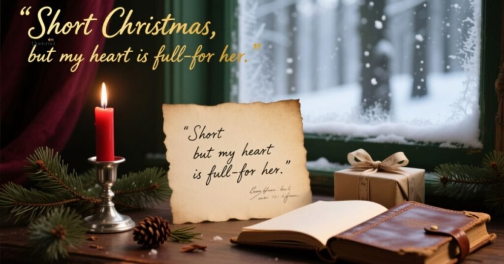 Short Christmas alone quotes For Her
