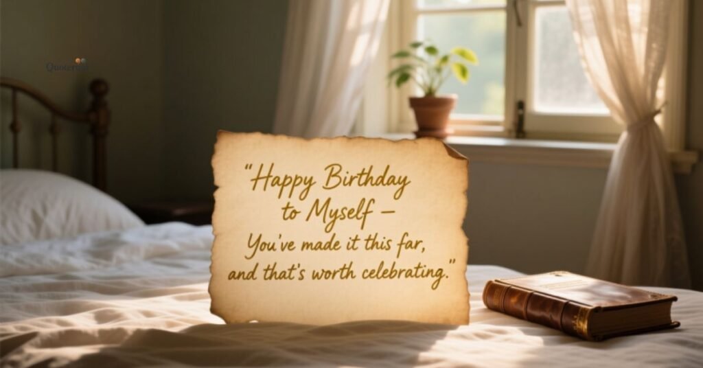 Touching Birthday Message to Myself