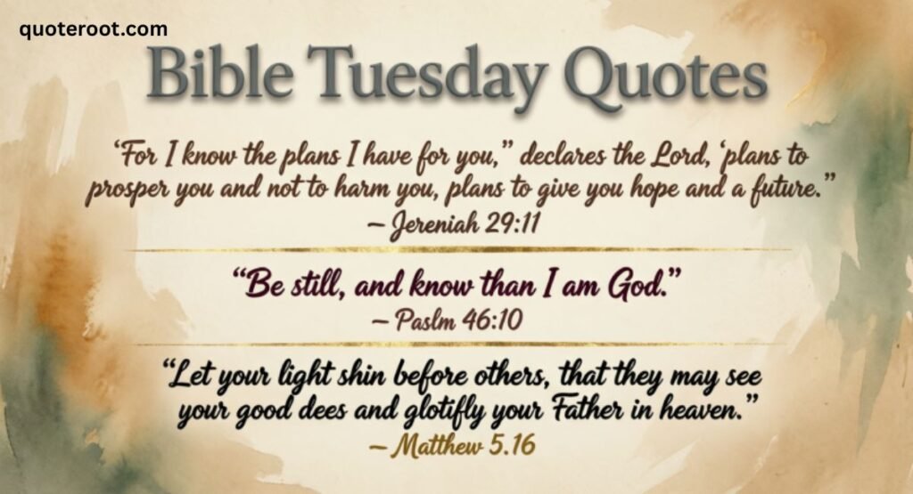 Bible Tuesday Quotes