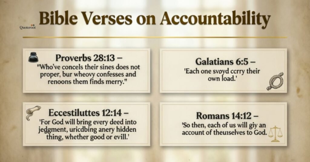 bible verses about accountability