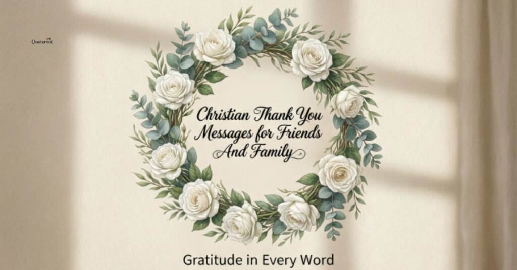 Christian Thank You Messages for Friends And Family