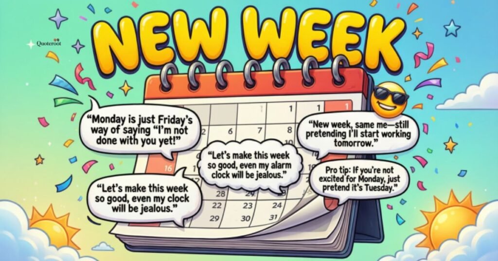 Funny New Week Quotes