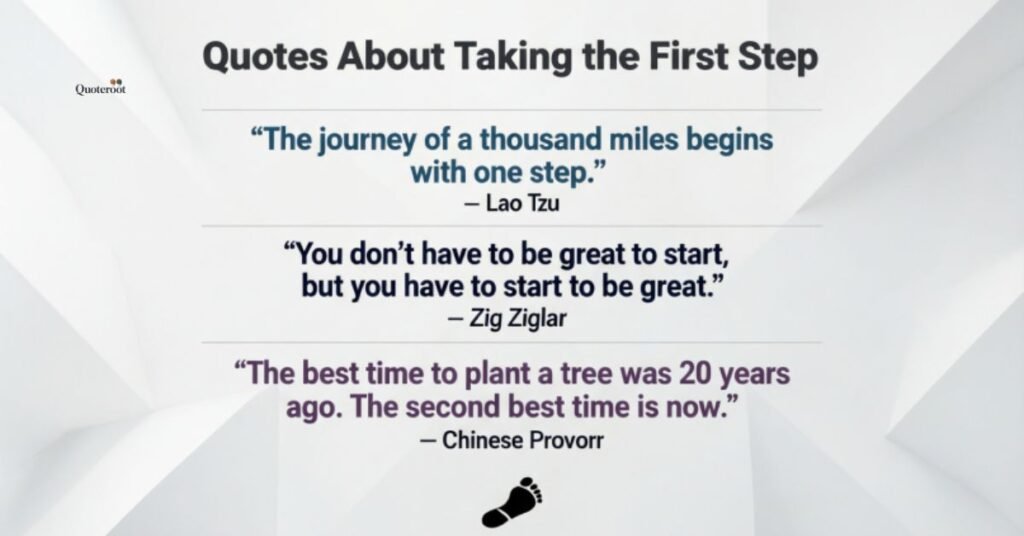 Quotes about Taking the First Step