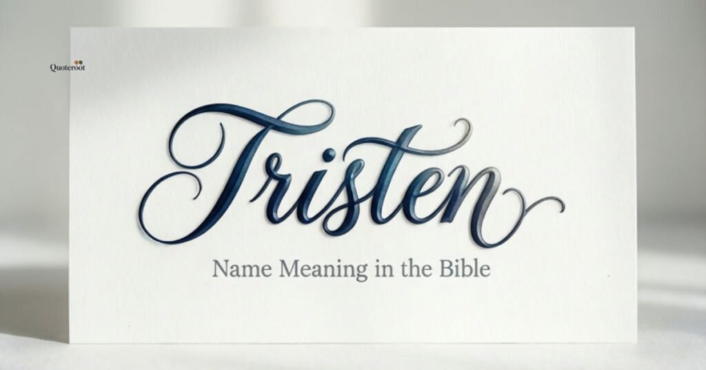 tristen name meaning bible
