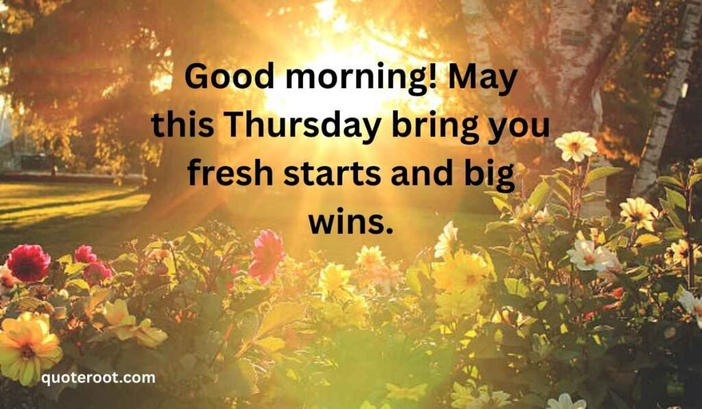 Good Morning, Thursday Wishes