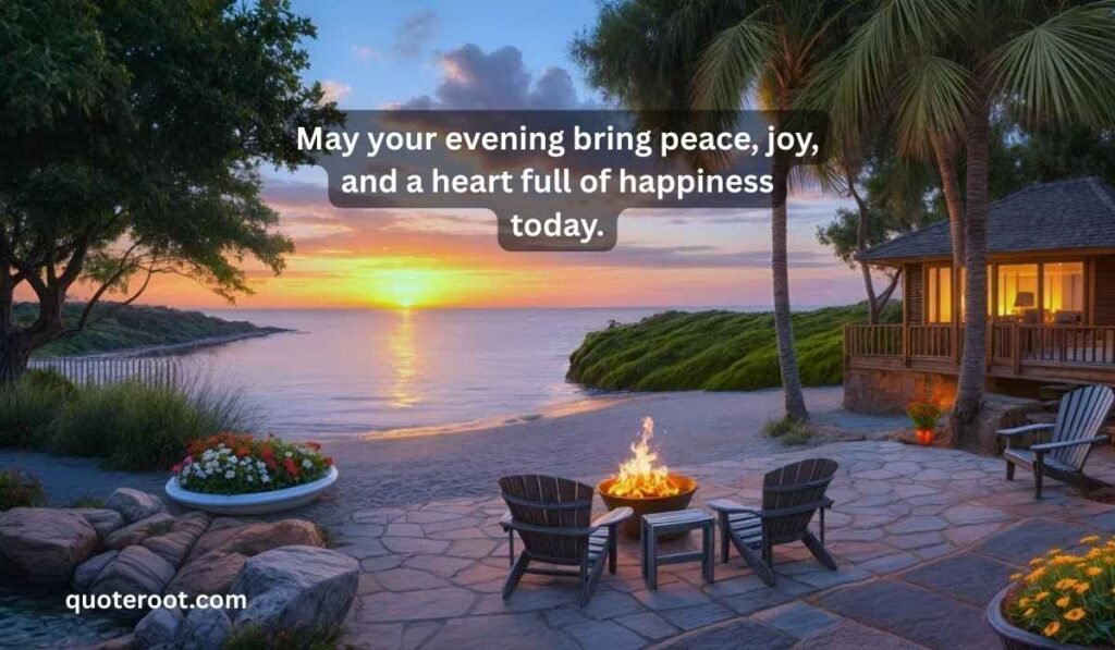Inspirational Good Evening Blessings Quotes with Images