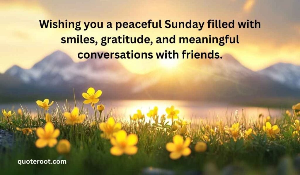 Sunday Blessings Quotes for Friends