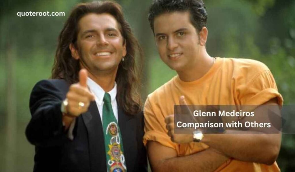 Glenn Medeiros Comparison with Others