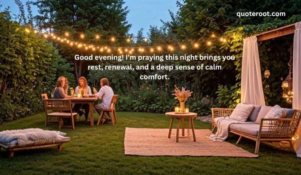 Good Evening Prayer Messages for a Friend