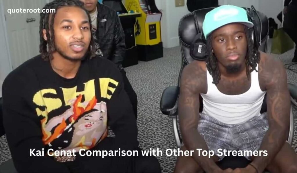 Kai Cenat Comparison with Other Top Streamers
