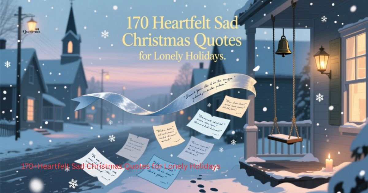 170+Heartfelt Sad Christmas Quotes for Lonely Holidays