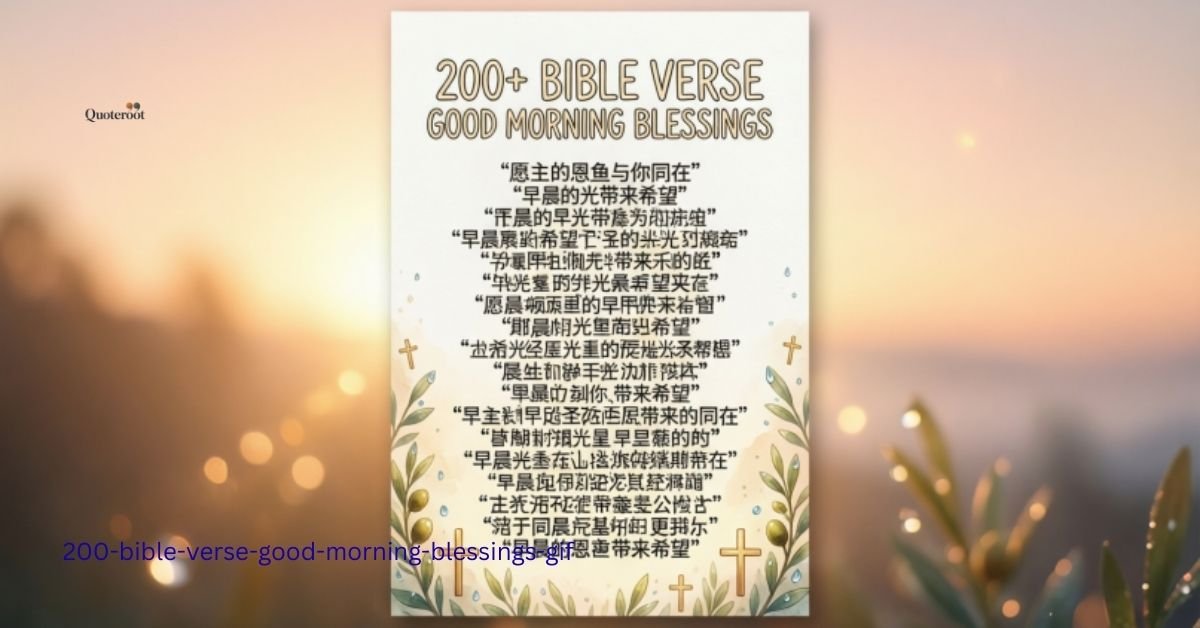 200+BIBLE VERSE GOOD MORNING BLESSINGS GIF