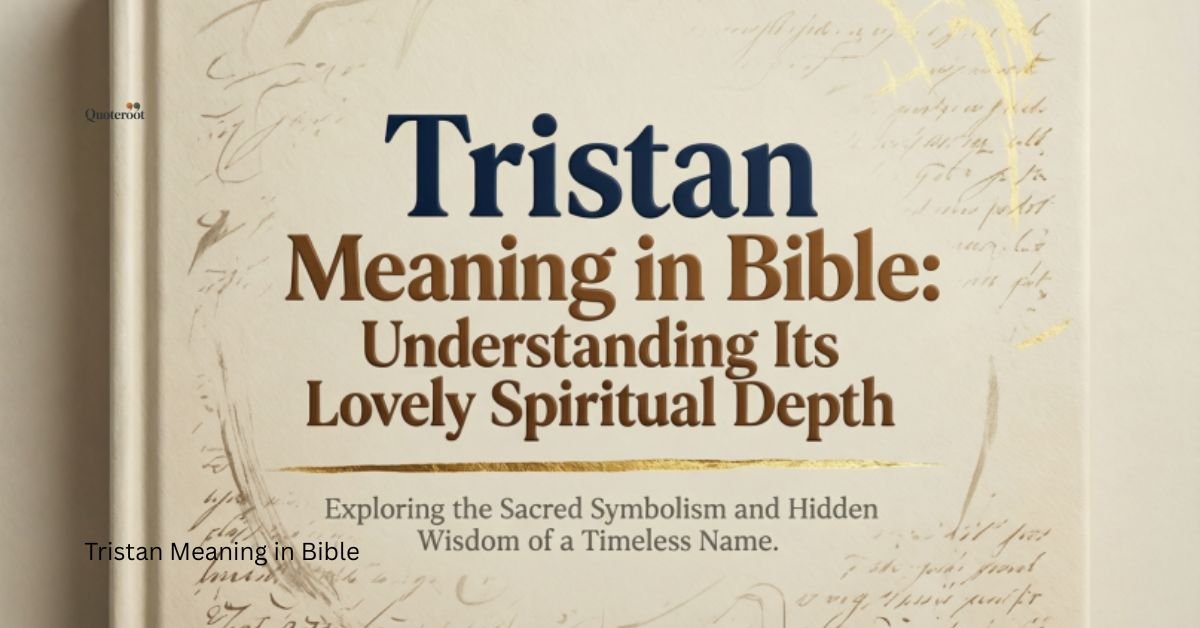Tristan Meaning in Bible: Understanding Its Lovely Spiritual Depth