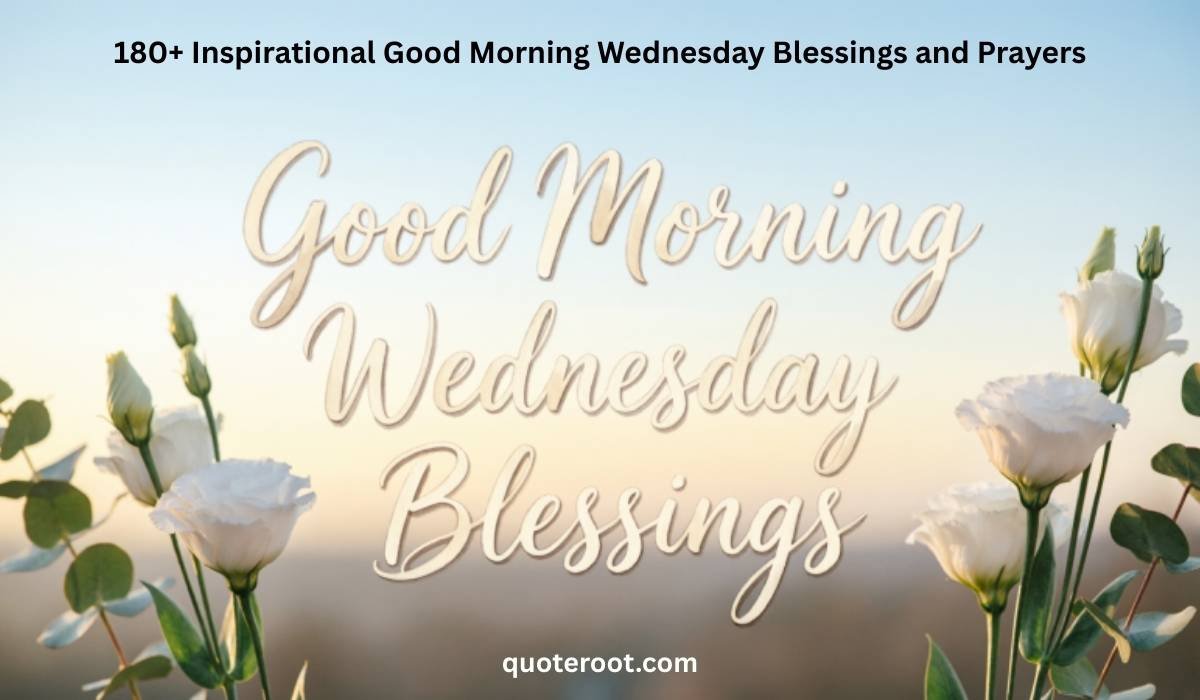 Good Morning Wednesday Blessings