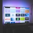 Smart TV home screen showing streaming apps like Netflix but free alternatives sit right beside it