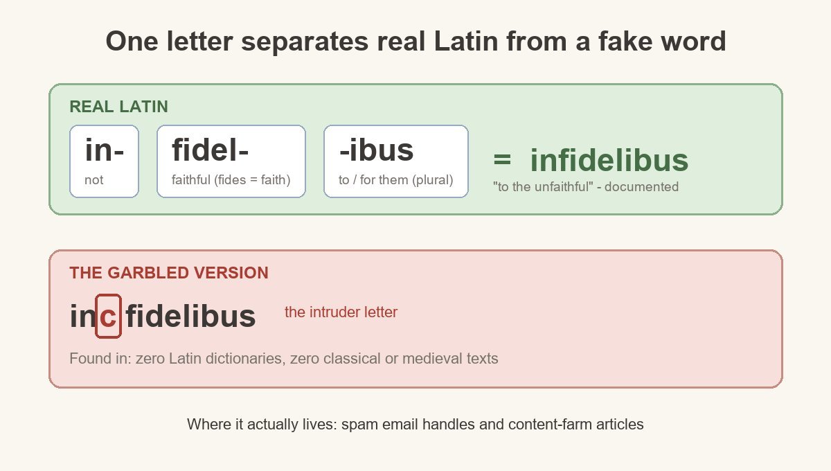 the real word is infidelibus